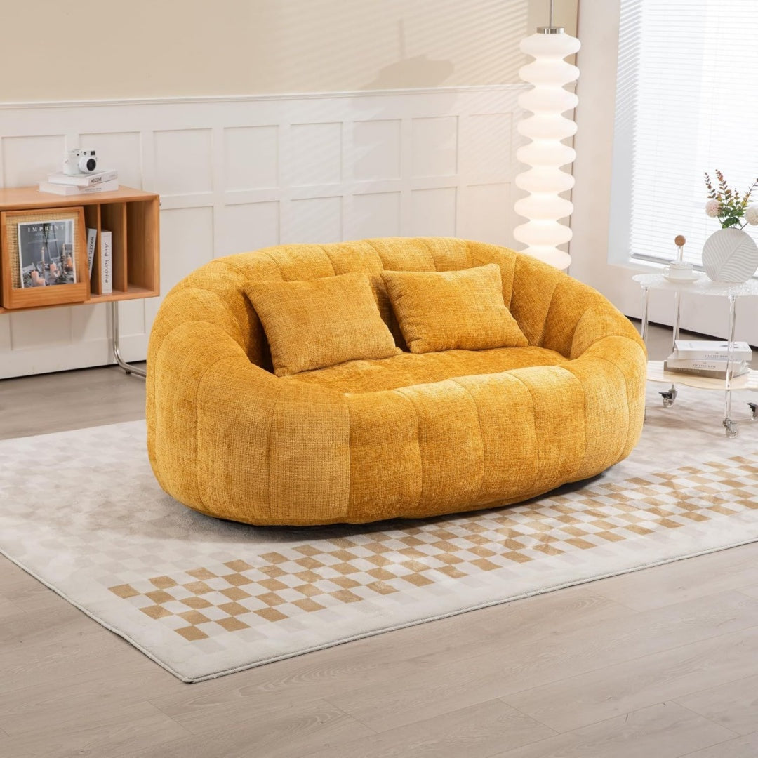 Poltrona confortevole reclinabile con braccioli naturale