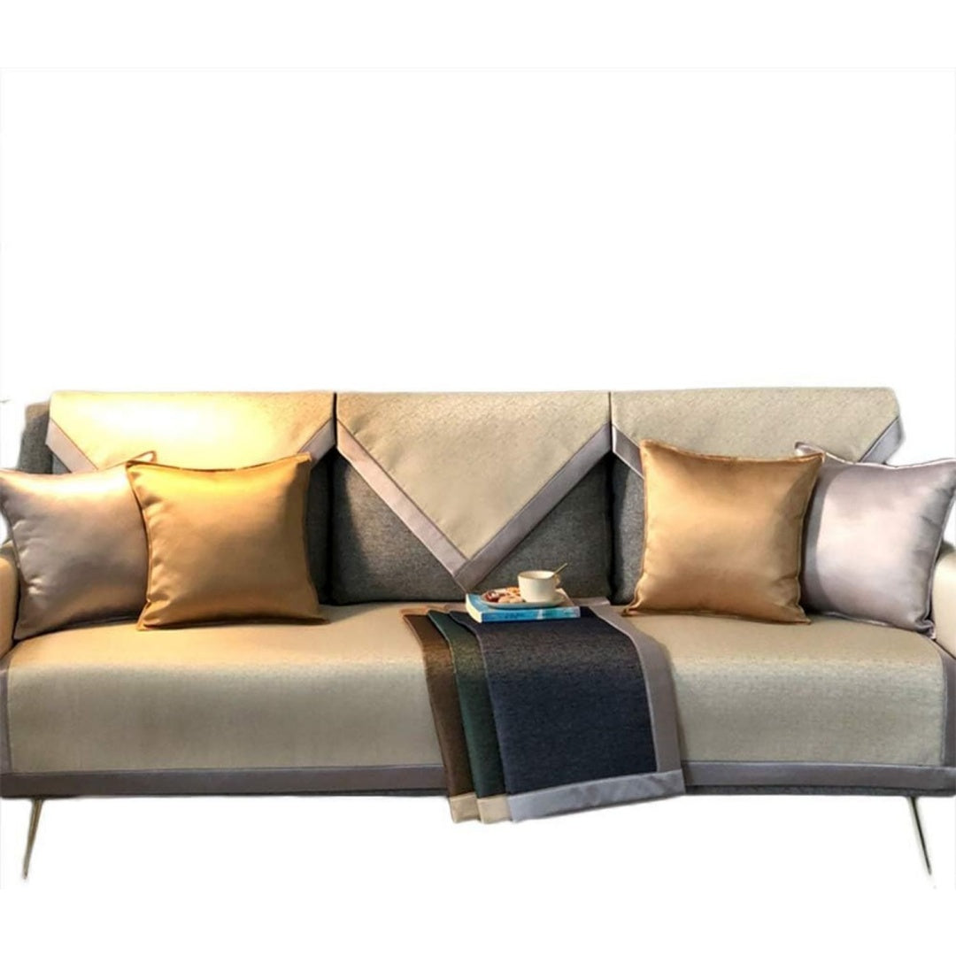 Divano da soggiorno Morbida Jacquard Universale Coperture Divano bianco