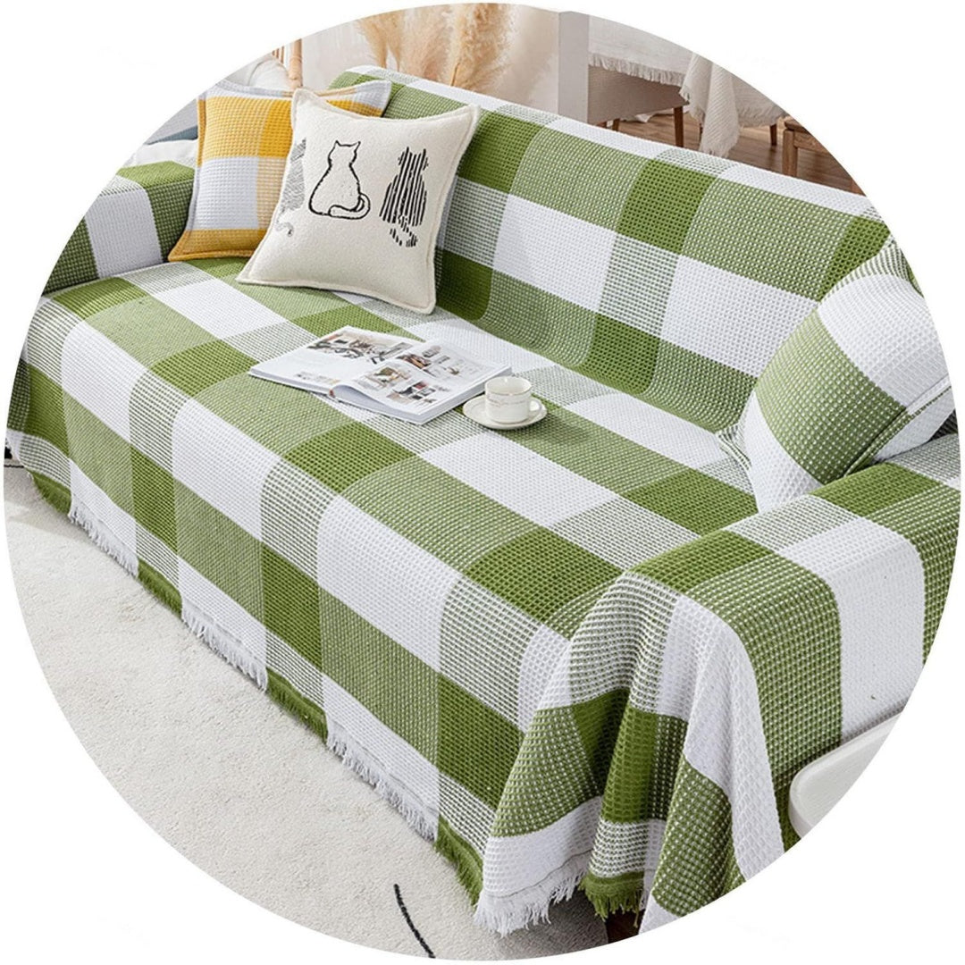Divano confortevole Coperta tiro Divano Cotone, copridivano nero