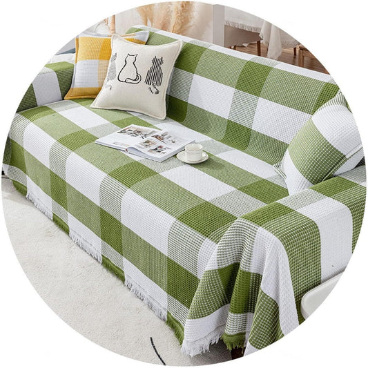 Divano confortevole Coperta tiro Divano Cotone, copridivano nero