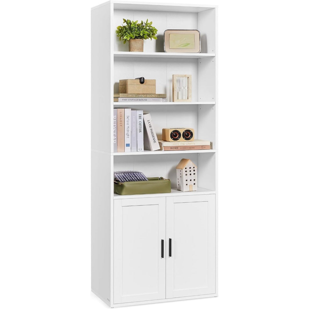 Libreria da soggiorno bianco regolabile in MDF