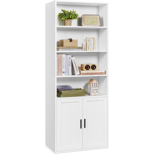 Libreria da soggiorno bianco regolabile in MDF