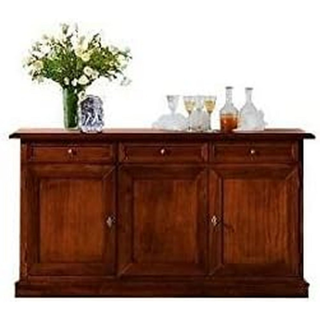 Credenza da soggiorno Mobile CREDENZA Ante Arte POVERA nero