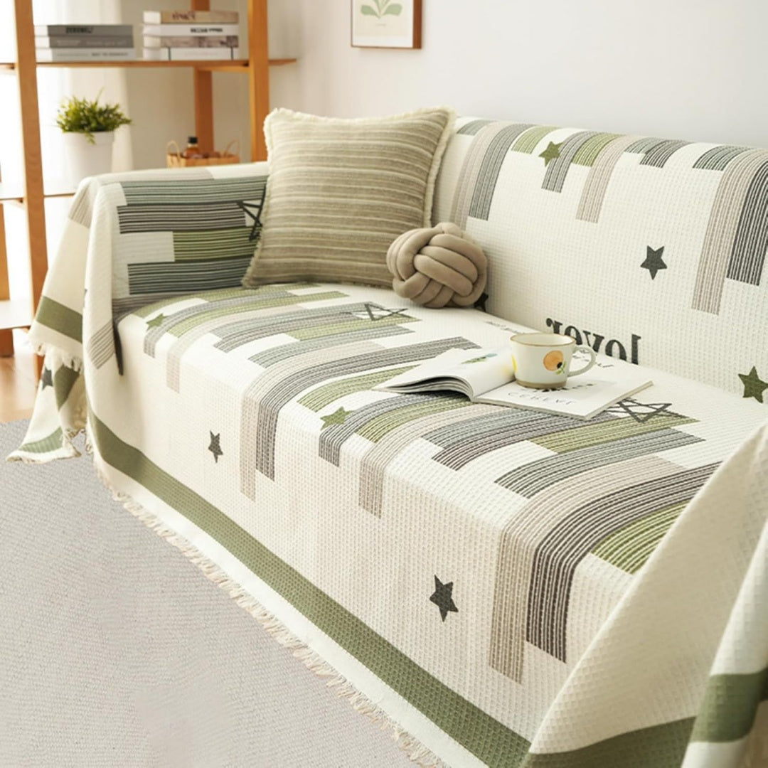 Divano confortevole naturale con ante rivestimento in tessuto
