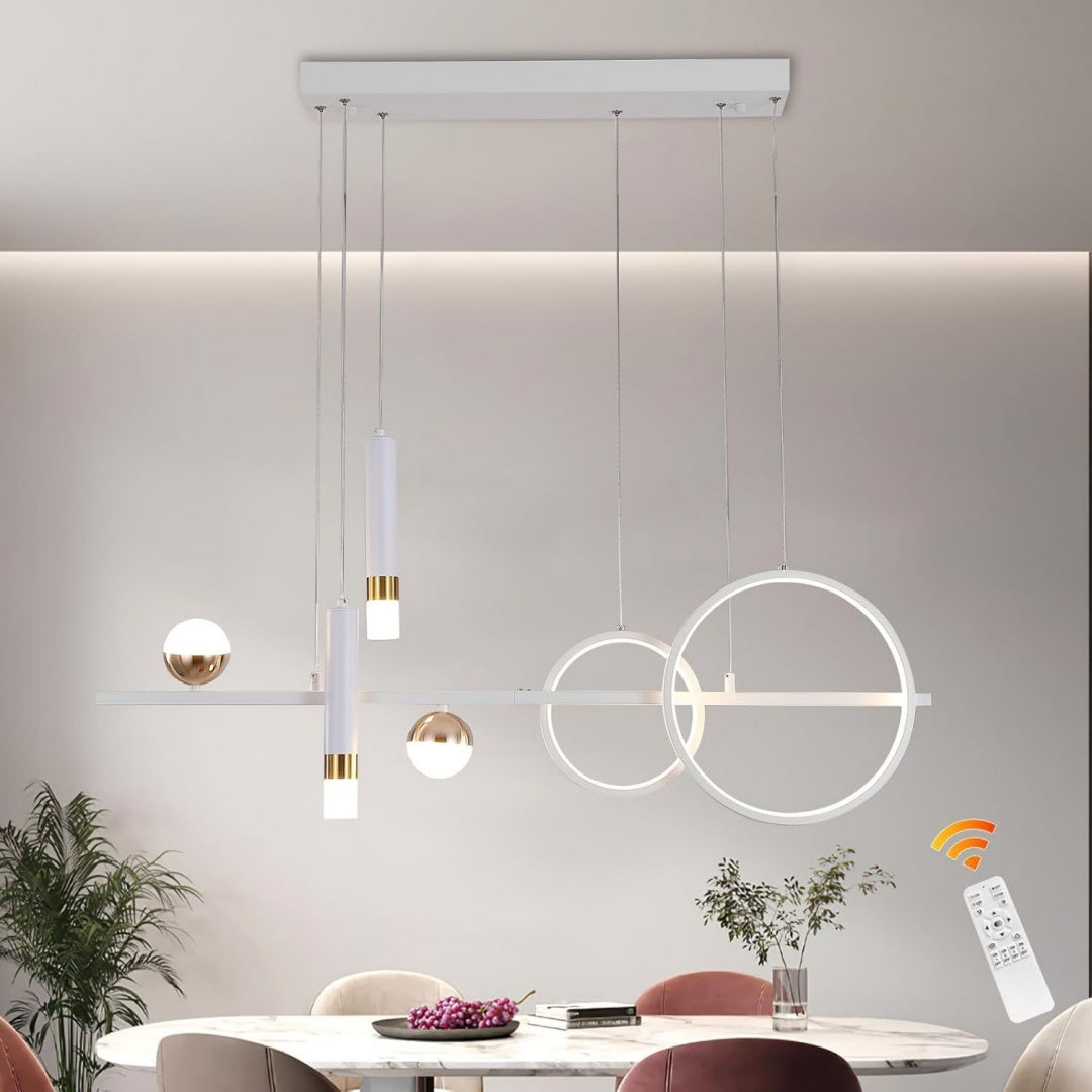 Mobile funzionale bianco con ante con illuminazione LED