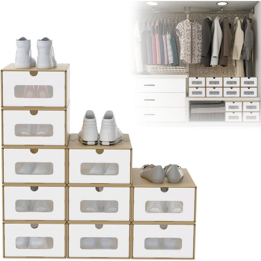 Arredo per soggiorno UISEBRT scatole scarpe impilabili finestra oro