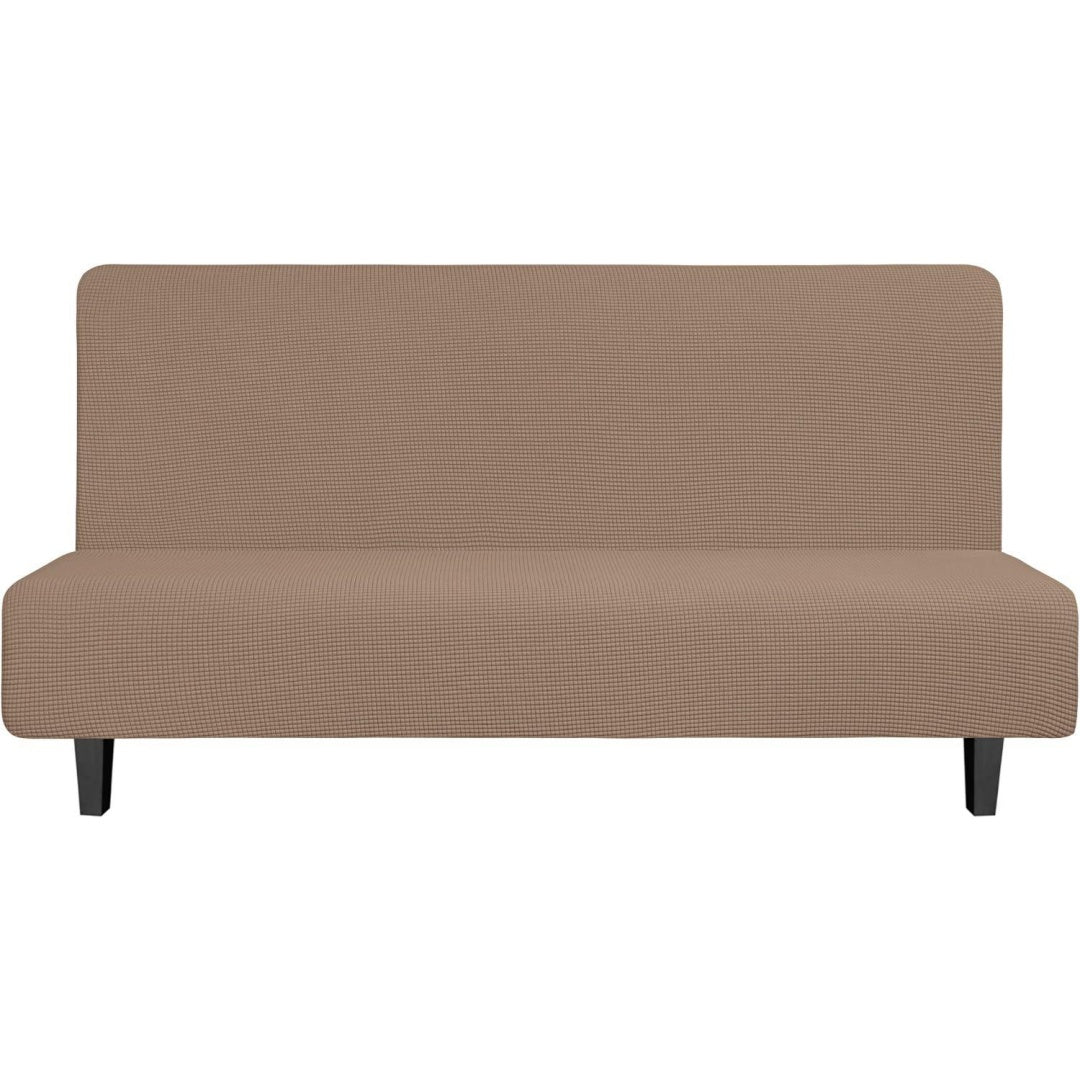 Divano confortevole Easy-Going Copridivano elasticizzato senza braccioli, nero