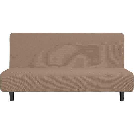 Divano confortevole Easy-Going Copridivano elasticizzato senza braccioli, nero