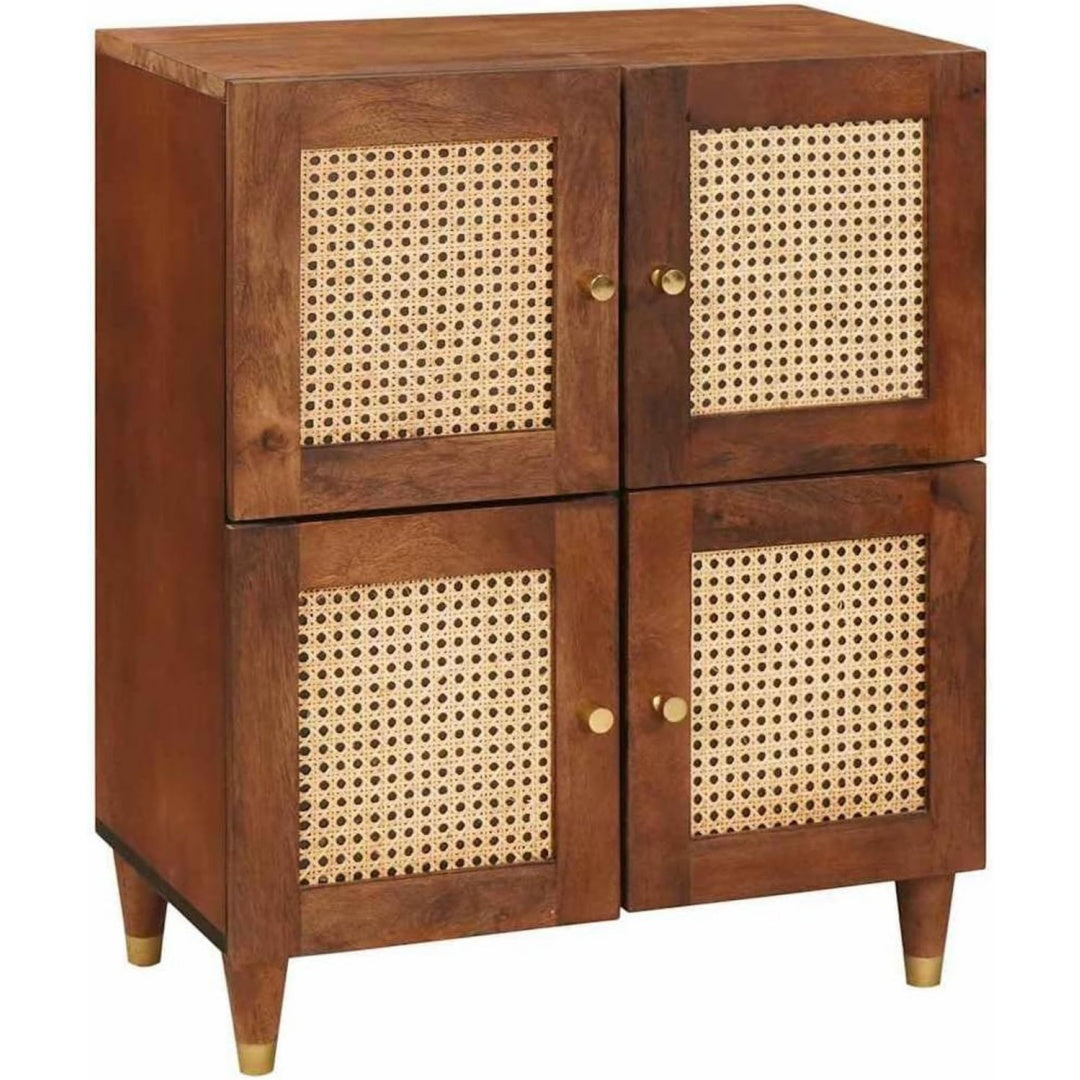 Credenza da soggiorno in legno massello marrone