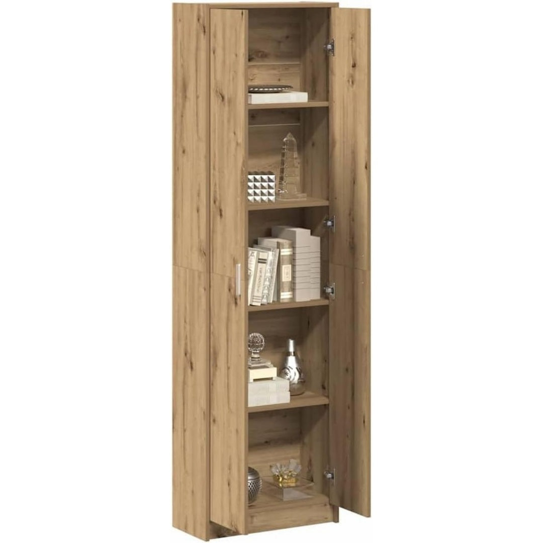 Arredo per soggiorno struttura in metallo rivestimento in tessuto rovere