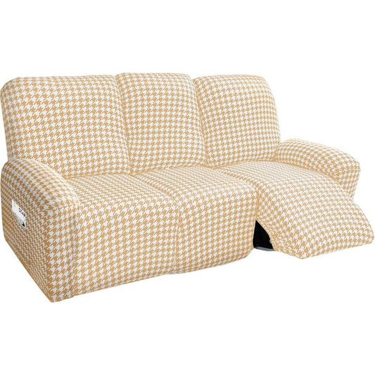 Poltrona da soggiorno Pied Poule Copripoltrona Relax Reclinabile nero
